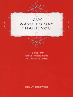 cover image of 101 Ways to Say Thank You
